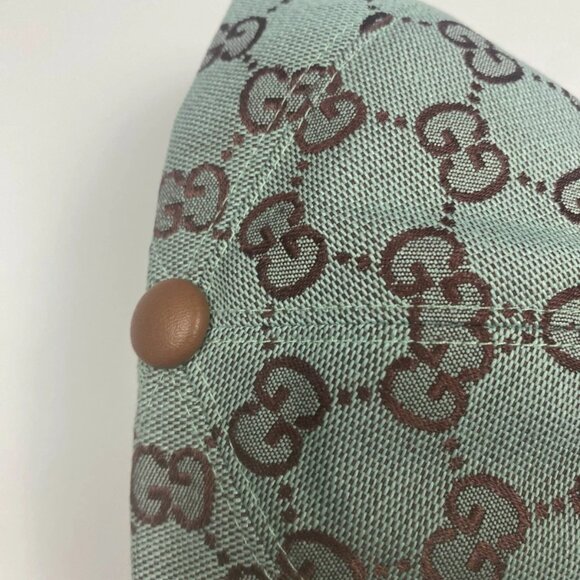 Gucci GG Canvas Baseball Hat in Azure Brown Medium - Picture 3 of 8